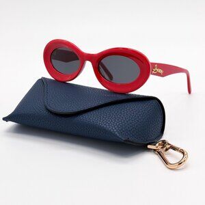 NEW LOEWE SUNGLASSES RED WOMEN EYEWEAR LOEWE LW40110U 66A